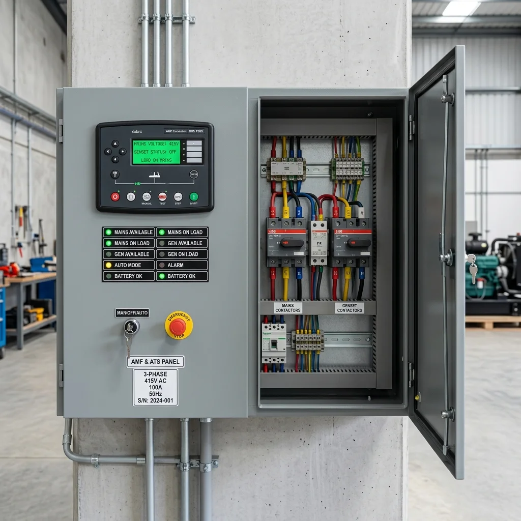 AMF and ATS Panel - Automatic Transfer Switch for Uninterrupted Power
