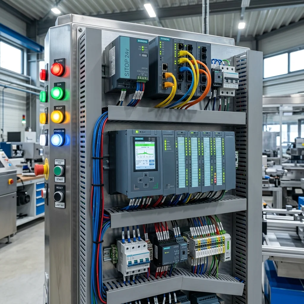 PLC Control Panel - Advanced Industrial Automation System